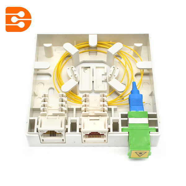 SC & LC + RJ45 Fiber Optic Hybrid Socket