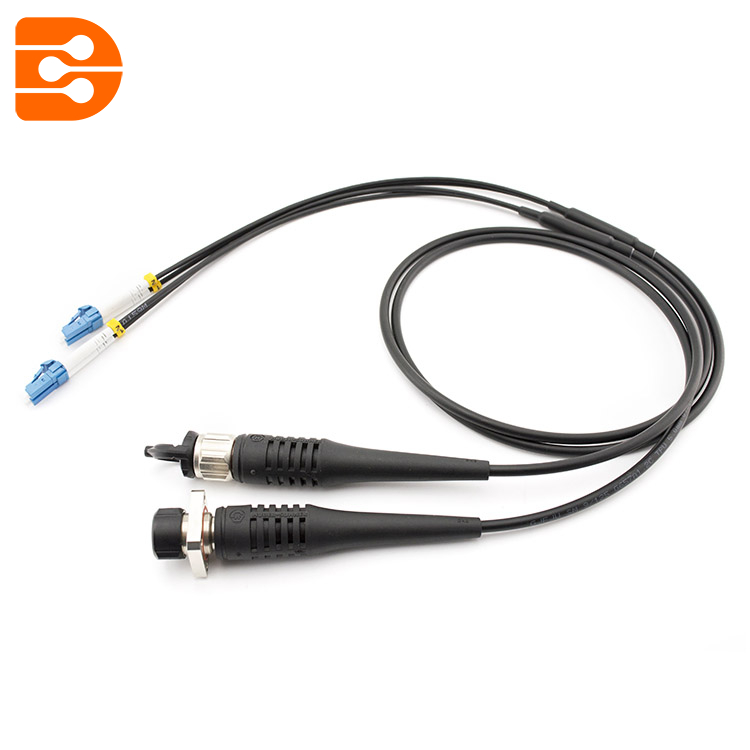 2 Cores ODC Outdoor Waterproof Reinforced Connector, Pigtail and Patch Cord