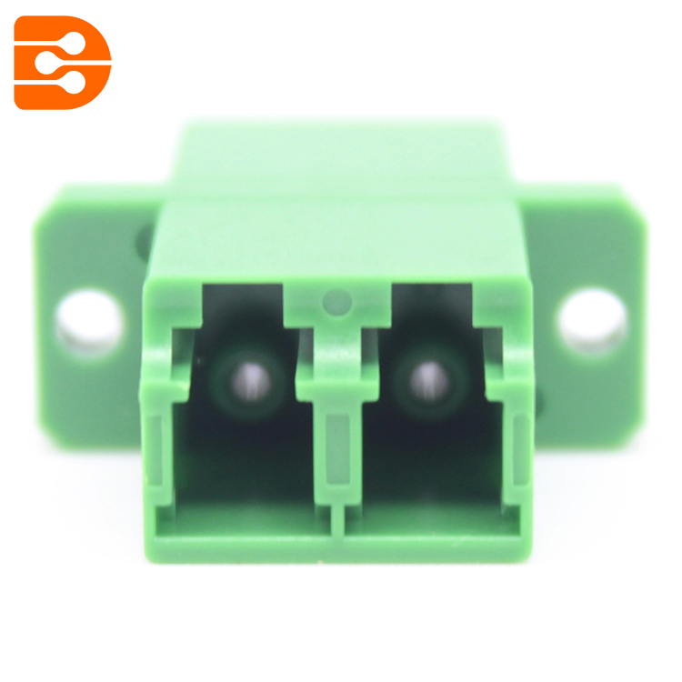 LC/APC Duplex Adapter with Flange
