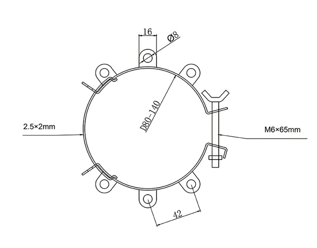 DW-AH15 Adjustable FTTH Cable Drop Clamp