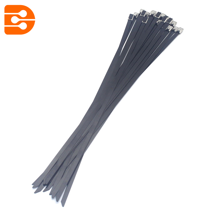 Stainless Steel Epoxy Coated Cable Tie with Ball Lock