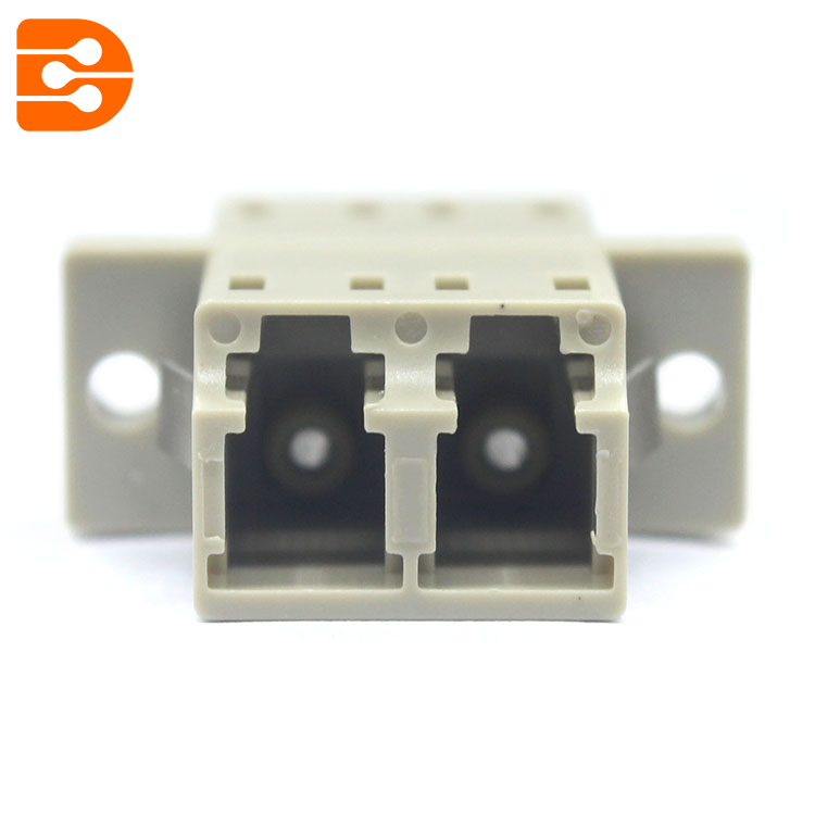 LC/PC Multimode Duplex Adapter with Flange