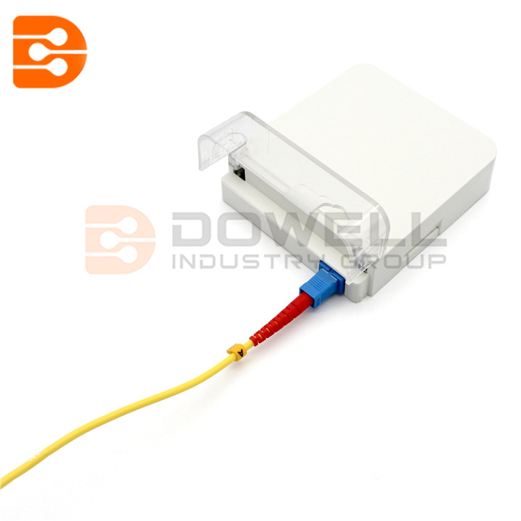 DW-1083 2 ports Mini wall mount fiber optic terminal box
