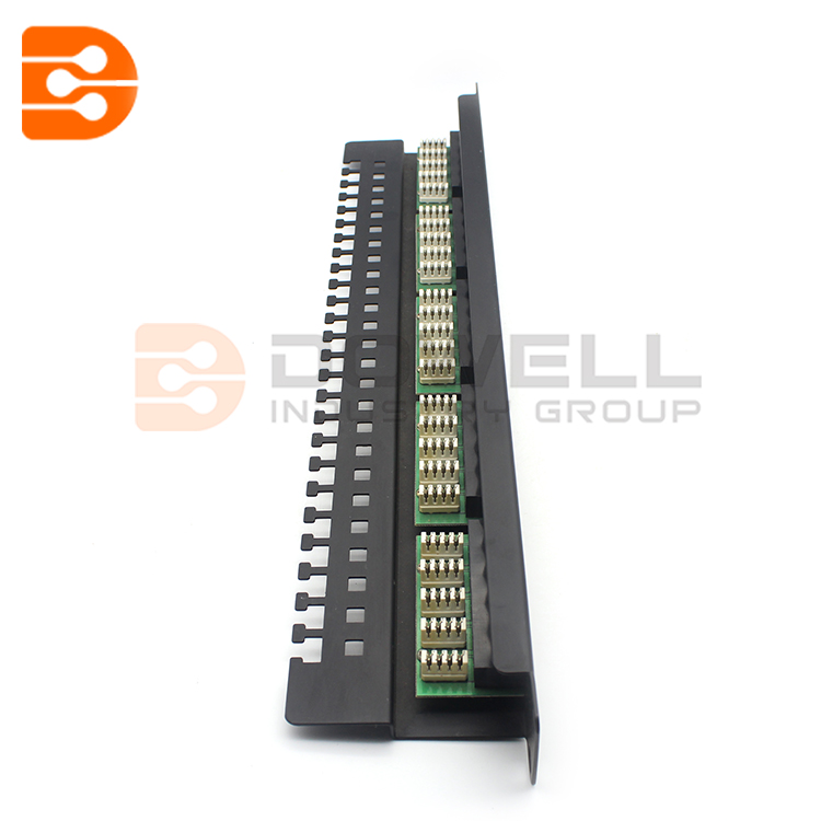 25 Port Black Excel 3 Pair VoIce RJ45 Patch Panel