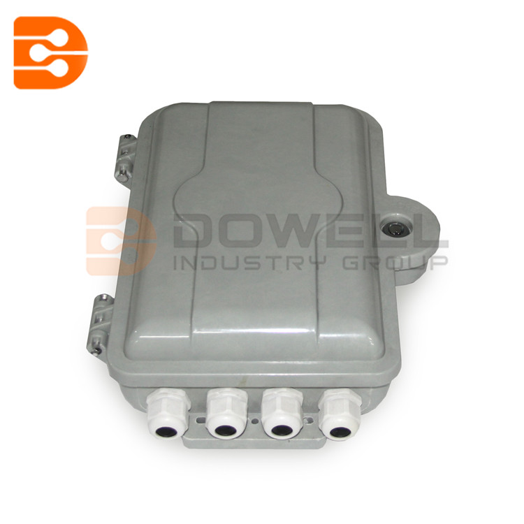 DW-1207 8 Core Outdoor Telephone Fiber Optic Distribution Box , Fiber Optic Enclosures Wall Mount