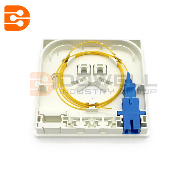 DW-1082 FTTH Fiber Optic Wall Outlet 2 Ports