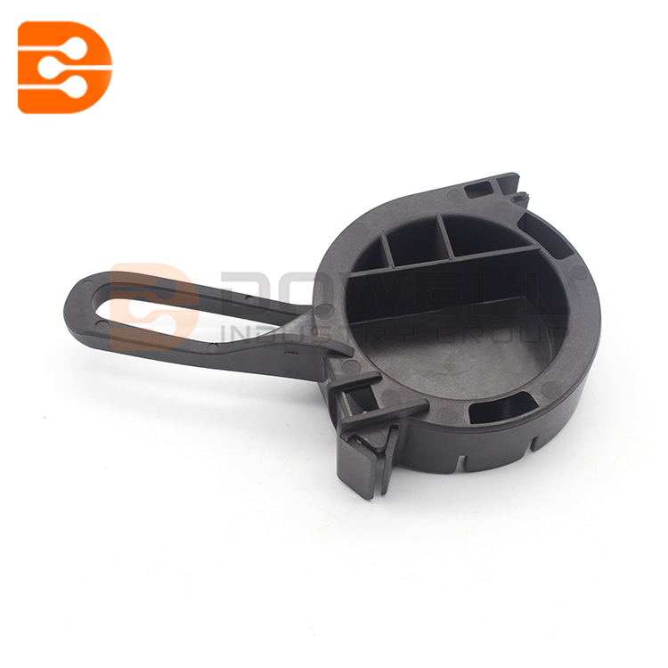 Plastic cable wedge clamp for drop cable installation