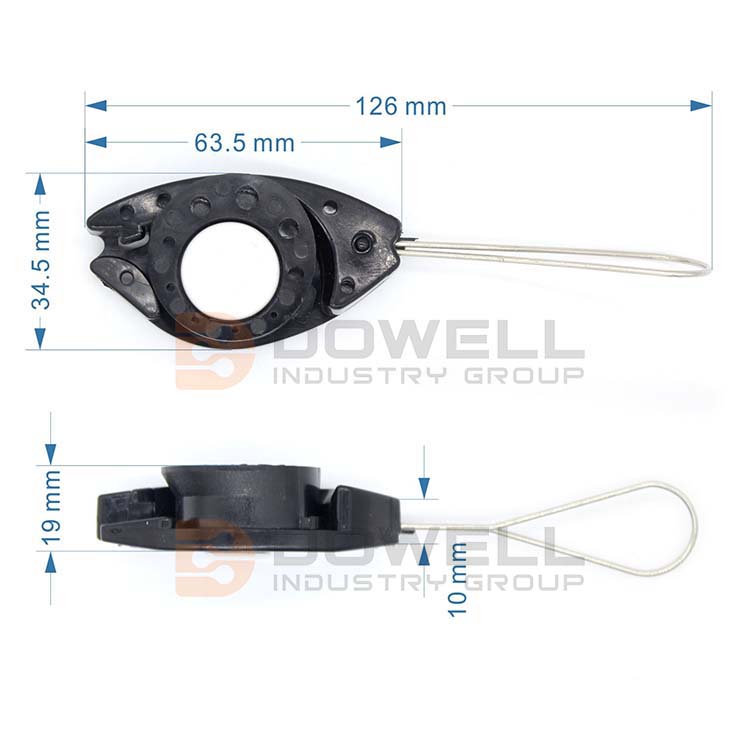 DW-1074 FTTH Cable Fish Anchoring Suspension Drop Wire Clamp