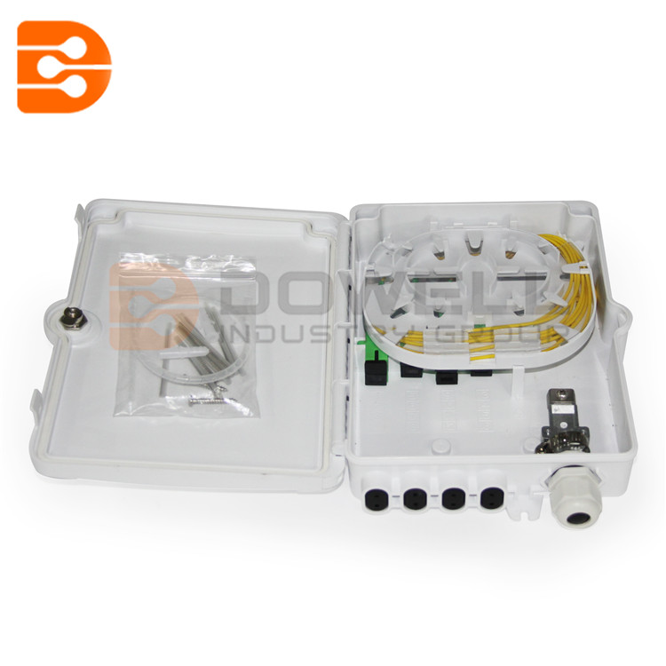 DW-1206 Outdoor 8 Cores Fiber Optic Terminal Box For Wall Mount And Pole Mount