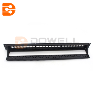 Blank Patch Panel,CAT 6A UTP, 24 Port, 1RMS