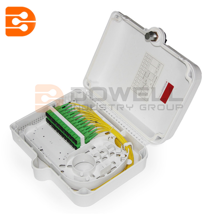 DW-1216 24 Cores Fiber Optic Distribution Box , Outdoor Waterproof Terminal Box