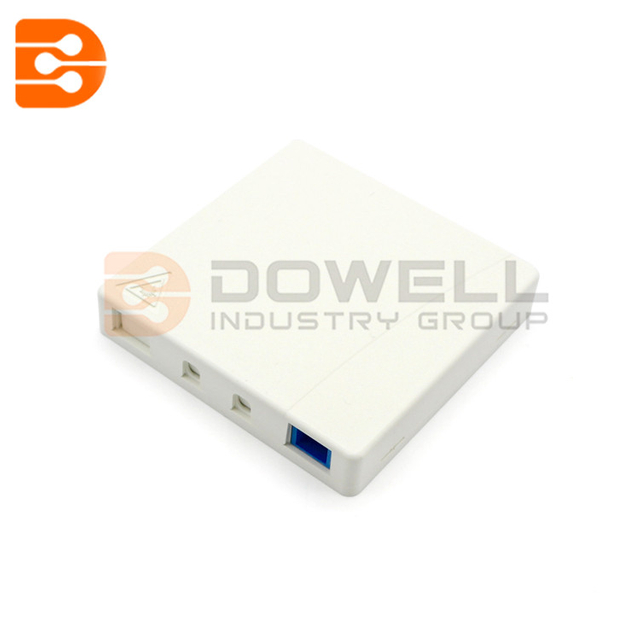 DW-1082 2 Fiber Wall Outlet Box with 2 SC Ports