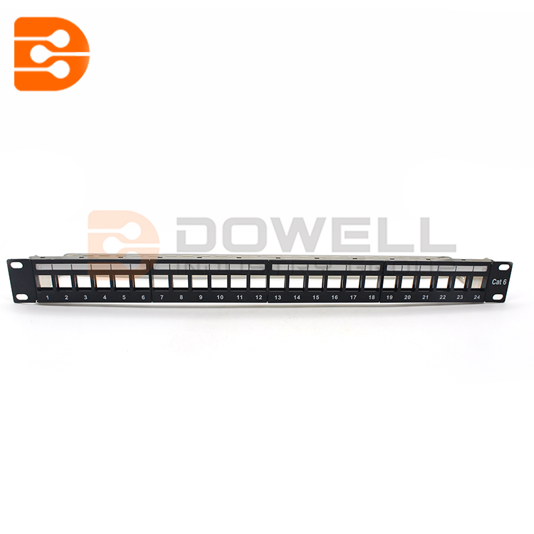 Connectix 24 Port Cat6a FTP Shielded CCS 20/20 Right Angled Patch Panel
