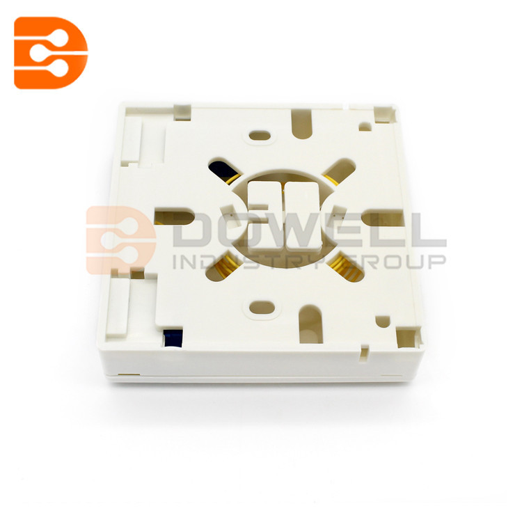 DW-1042 2 Ports Socket Panel for SC / LC Fiber Adapter Fiber Optic Terminal Box