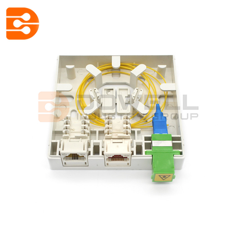 DW-1080 3 Ports Hybrid Socket Panel for SC / LC + RJ45